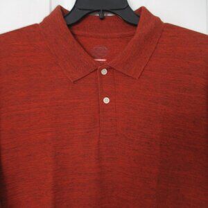 St. John's Bay Mens S/S Burnt Orange Cotton/Poly Golf Polo Shirt - Size XXL